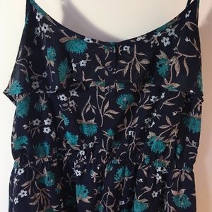 Blue floral LOFT dress
